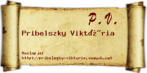 Pribelszky Viktória névjegykártya